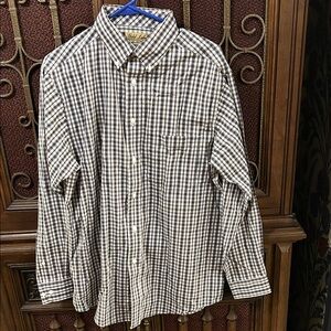 Roundtree & Yorke Black and White Checkered Shirt
